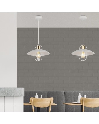 COLGANTE 1L TELMO BLANCO-ORO 1 X 60W E-27