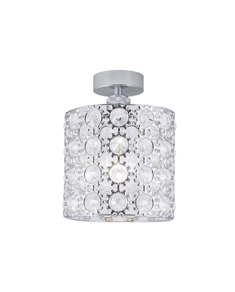 PLAFON RABAT CROMO 1 X 60W E-27