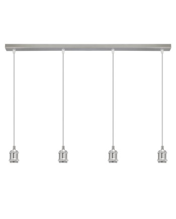 BARRA 4L ELKAN NIQUEL SATIN. 4 X 60W E-27