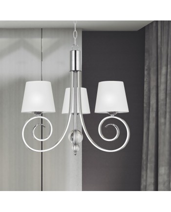 LAMPARA 3L MARELA CROMO 3 X 40W E-14