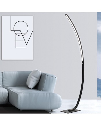 PIE SALON APOLO NEGRO MATE LED 25W 2000LM 4000K