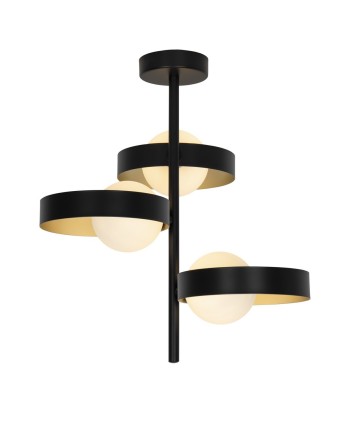 LAMPARA 3L ARIANNA NEGRO-ORO 3 X 33W G-9