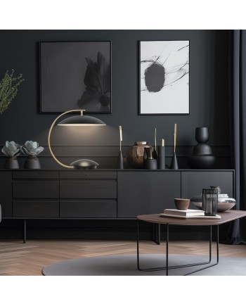 SOBREMESA 1L NANDA NEGRO MATE LED 12W 1140LM 3000K