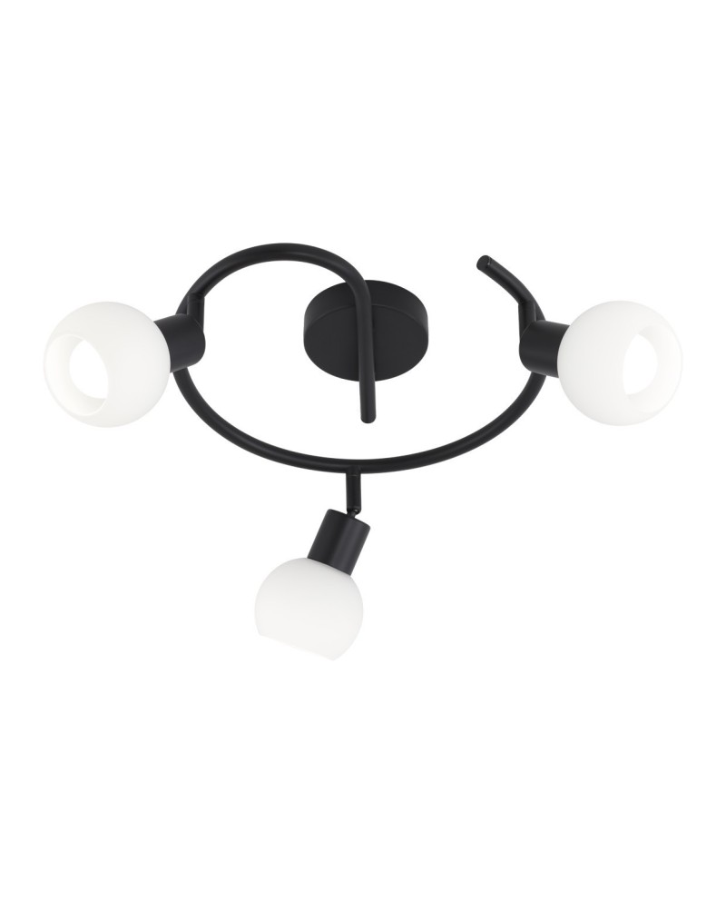 REDONDO 3L OPAL NEGRO MATE 3 X 40W E-14