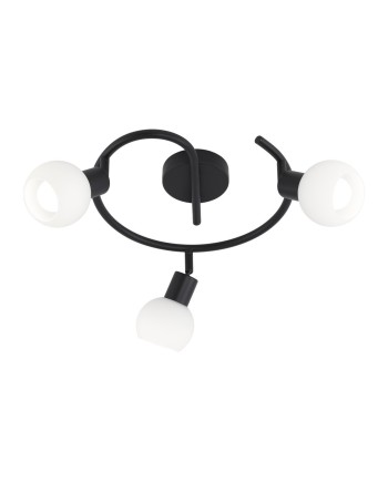 REDONDO 3L OPAL NEGRO MATE 3 X 40W E-14