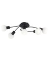 PLAFON 5L OPAL NEGRO MATE 5 X 40W E-14