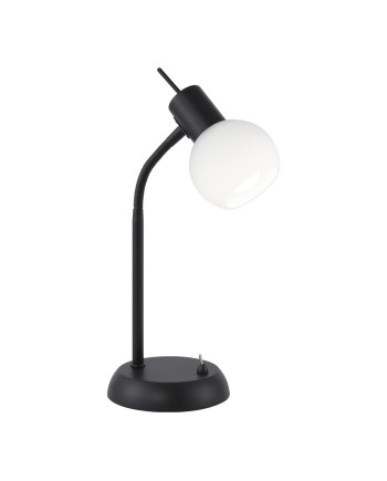 SOBREMESA OPAL NEGRO MATE 1 X 40W E-14