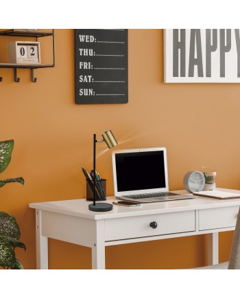 SOBREMESA 1L PAROS NEGRO-CUERO 1 X 10W GU-10