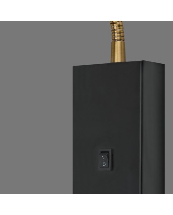 APLIQUE 1L TAYRON NEGRO-CUERO 1 X 10W GU-10