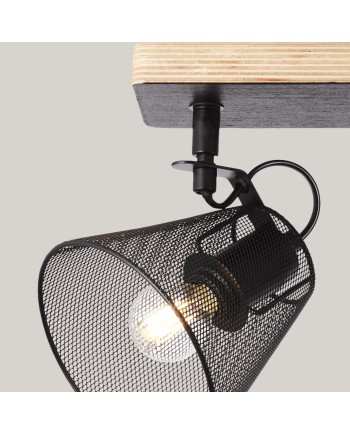 REGLETA 2L UTRECH NEGRO 2 X 40W E-14