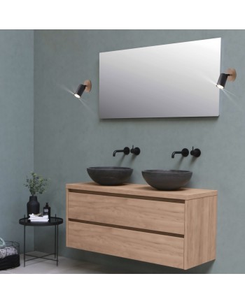 FOQUITO 1L PIREO NEGRO-MADERA 1 X 50W GU-10