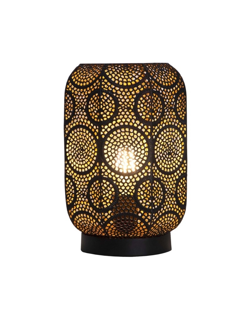 SOBREMESA BISBE NEGRO ORO 1 X 60W E-27