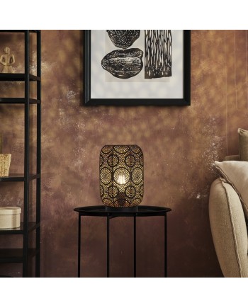 SOBREMESA BISBE NEGRO ORO 1 X 60W E-27