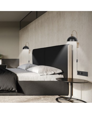 APLIQUE GUILLEN LATÓN-NEGRO 1 X 40W E-14