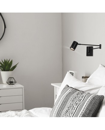 APLIQUE ROMEO METAL NEGRO 1 X 50W GU10