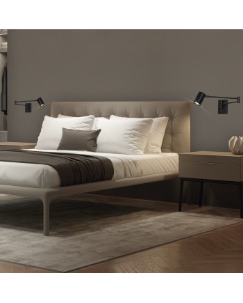 APLIQUE ROMEO METAL NEGRO 1 X 50W GU10