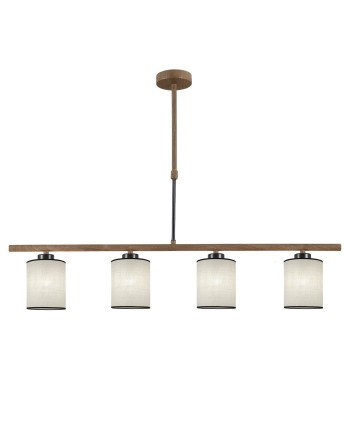 BARRA 4L BERTA NEGRO- MADERA 4 X 60W E-27