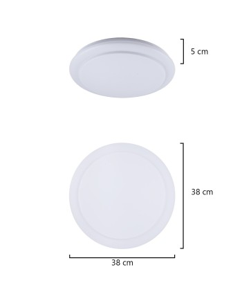 PLAFON NUNO BLANCO LED 48W 3840LM 4000K