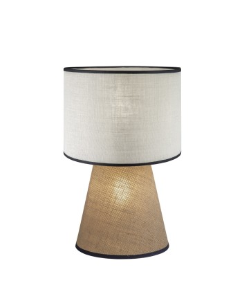 SOBREMESA SELMA BEIGE-TOSTADO 2 X 60W E-27