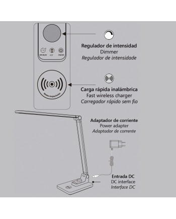 FLEXO LED NELSON PLATA LED 10W 450LM