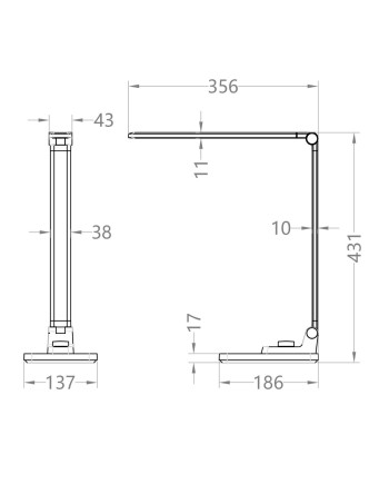 FLEXO LED NELSON PLATA LED 10W 450LM