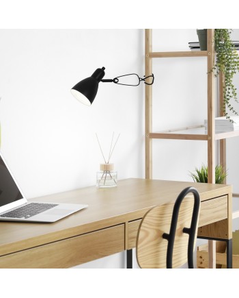 SOBREMESA TULUM NEGRO-BLANCO 1 X 40W E-14