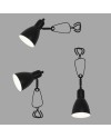SOBREMESA TULUM NEGRO-BLANCO 1 X 40W E-14