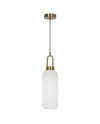 COLGANTE 1L BRIT LATÓN - OPAL 1 X 60W E-27