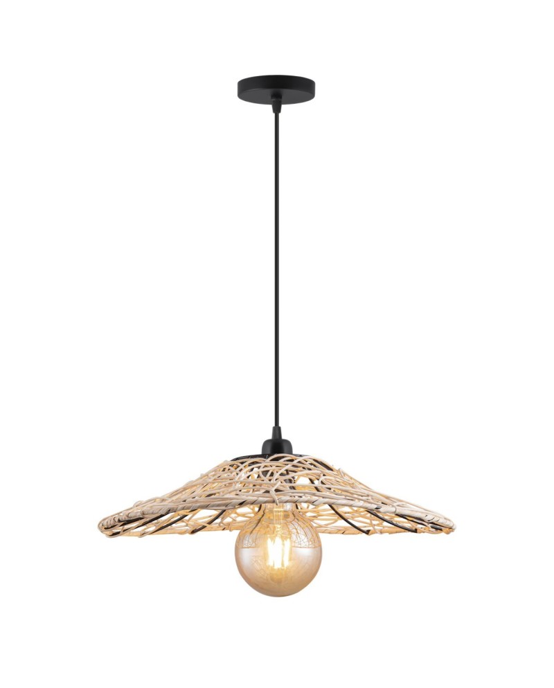 COLGANTE DIZA RATAN 1 X 60W E-27