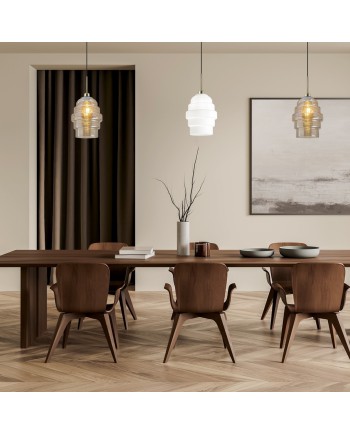 COLGANTE AMBER CRISTAL AMBAR 1 X 60W E-27