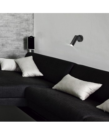 APLIQUE 1L ANTIA NEGRO 1 X 50W GU10