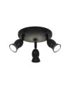 PLAFON 3L BALA NEGRO CON BOMB 3 X 40W GU-10