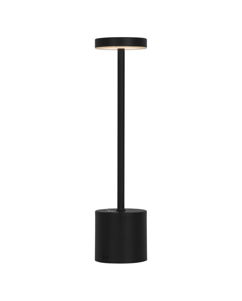 SOBREMESA FREYA NEGRO  LED 3W 20-30LM 3000K