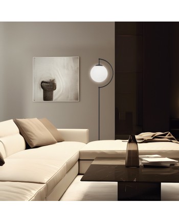 PIE SALON MIDAS NEGRO-OPAL 1 X 60W E-27