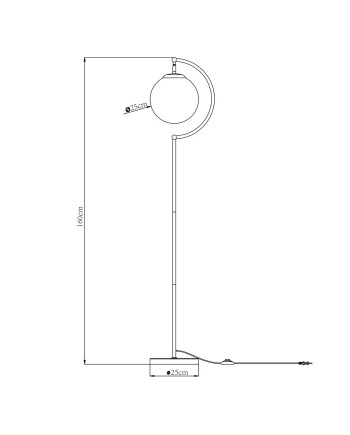 PIE SALON MIDAS LATON-OPAL 1 X 60W E-27