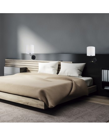 APLIQUE OREGON PANTALLA BLANCA 1 X 60W E-27