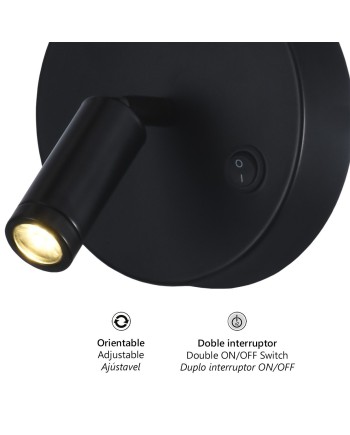 APLIQUE OREGON PANTALLA BLANCA 1 X 60W E-27