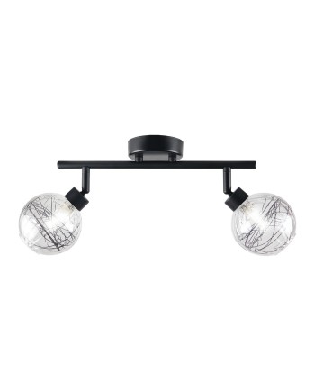 REGLETA 2L ROLO NEGRO 2 X 40W G-9