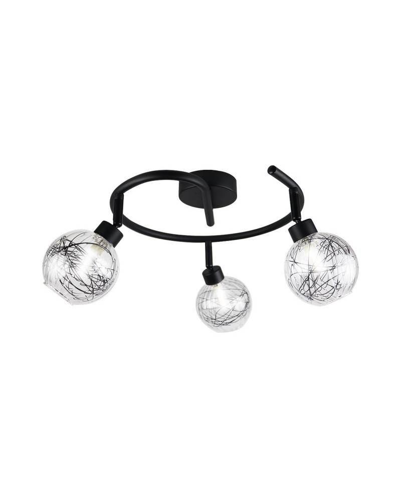 REDONDO 3L ROLO NEGRO 3 X 40W G-9