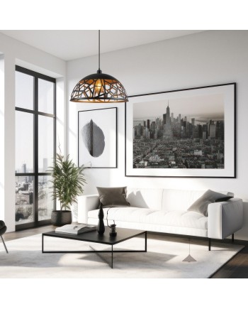 COLGANTE SITO NEGRO/ORO 1 X 60W E-27