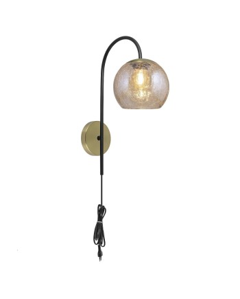 APLIQUE 1L. SIVAS LATÓN-AMBAR 1 X 40W E-14