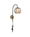 APLIQUE 1L. SIVAS LATÓN-AMBAR 1 X 40W E-14