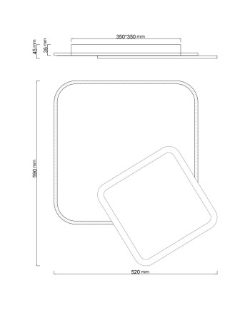 PLAFON LED ARNAU BLANCO LED 70W 4969LM 3000-6000K