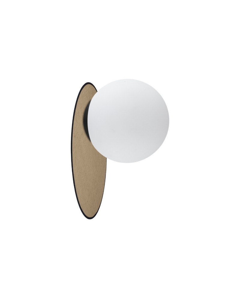 APLIQUE ASTOR RAFIA - OPAL 1 X 40W E-14