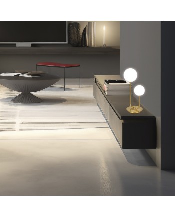 SOBREMESA 2L COSMICA LATÓN 2 X 28W G-9