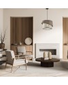 COLGANTE ELIAN MARRÓN-BEIG 1 X 60W E-27