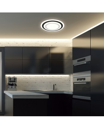 PLAFON LED GALET NEGRO LED 38W 1725LM 4000K