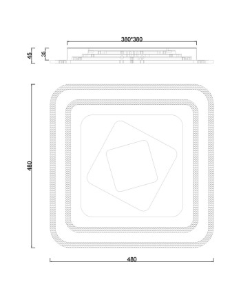 PLAFON LED RADO BLANCO LED 97W 5327LM 4000K