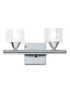 CUADRAX CROMO C. OPTICO Aplique 2 Luces 2 x G9