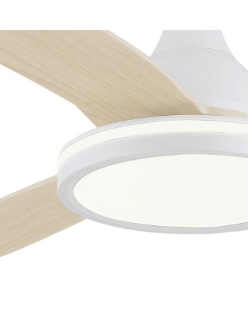 VENTILADOR MAHON MADERA CLARA 107CM 3 PALAS